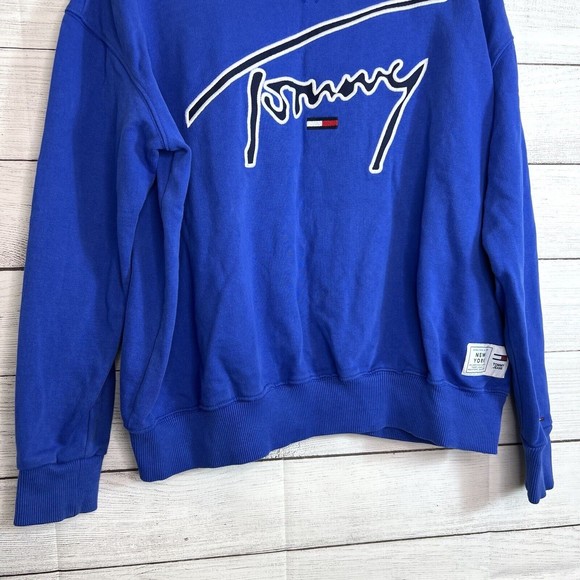 Tommy Hilfiger Mens Pullover Y2K Sweater Size Medium - Picture 4 of 11